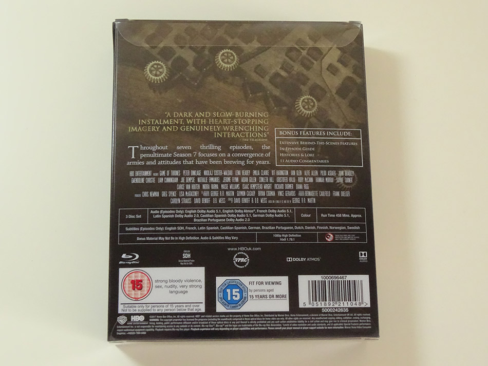 Fotografías del Steelbook de Juego de Tronos 7ª temporada en Blu-ray (UK) 5