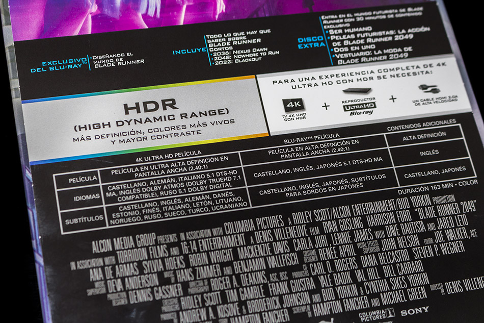 Fotografías del Steelbook UHD 4K de Blade Runner 2049 7