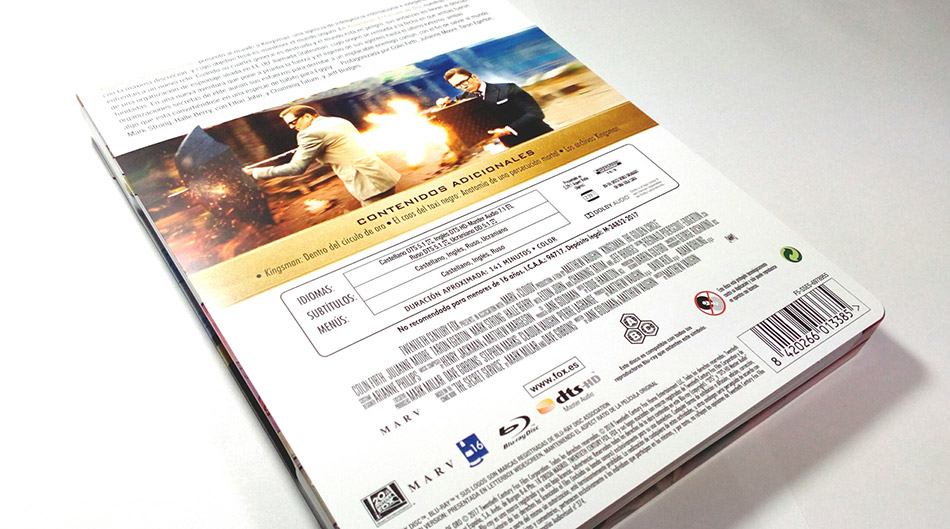 Fotografías del Steelbook de Kingsman: El Círculo de Oro en Blu-ray 3