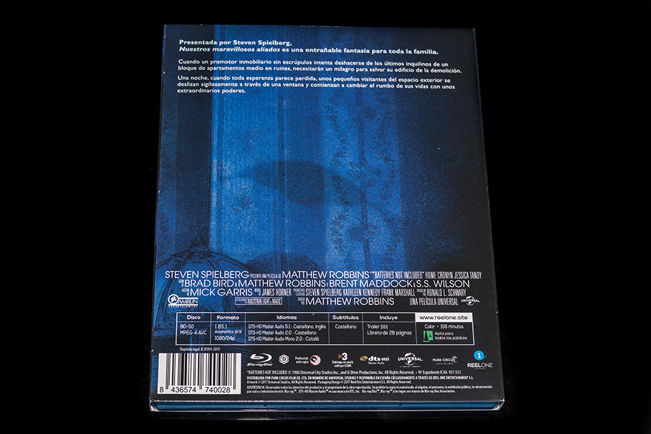 Fotografías del Blu-ray con funda y libreto de Nuestros Maravillosos Aliados 7