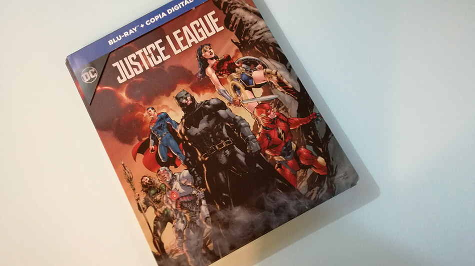 Fotografías del Steelbook ilustrado de Liga de la Justicia en Blu-ray 2