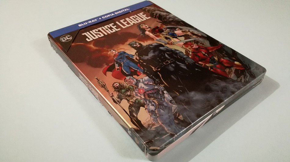 Fotografías del Steelbook ilustrado de Liga de la Justicia en Blu-ray 3
