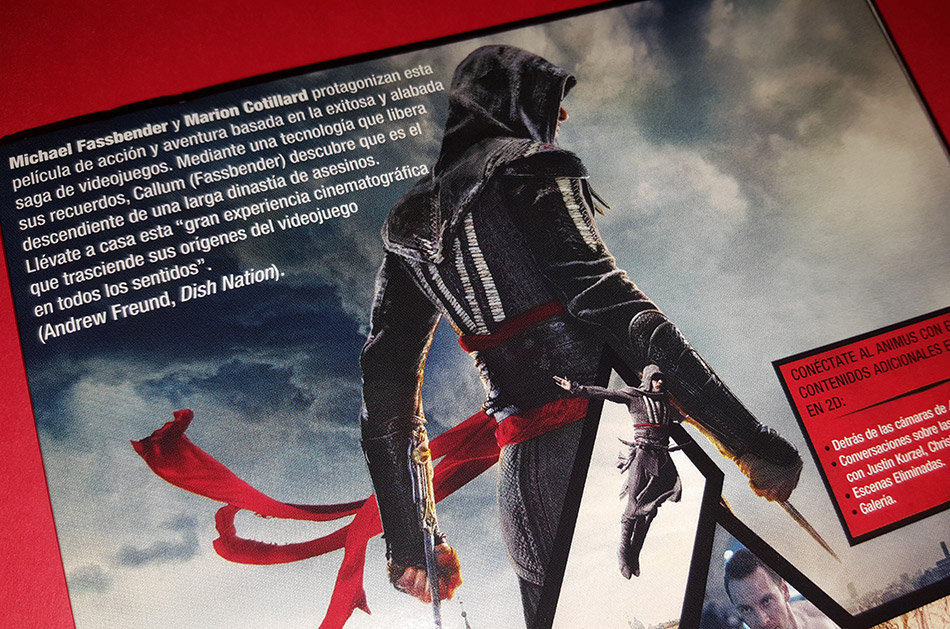 Fotografías de Assassin's Creed en Blu-ray 3D y 2D con funda 8