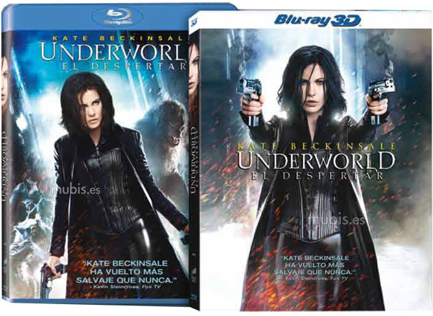 Carátulas de Underworld: El Despertar y del pack con las cuatro películas