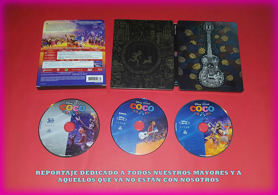 Fotografías del Steelbook de Coco en Blu-ray 3D y 2D 28
