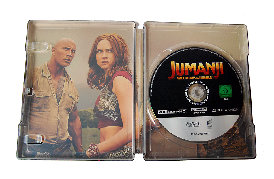 Fotografías del Steelbook 4K de Jumanji: Bienvenidos a la Jungla exclusivo de amazon.es 11