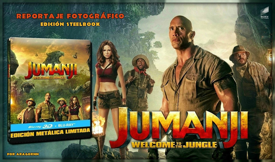 Fotografías del Steelbook 3D/2D de Jumanji: Bienvenidos a la Jungla 1