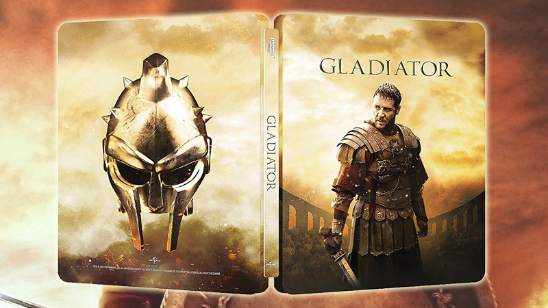 El Steelbook de Gladiator incluirá la versión extendida y de cines en 4K