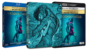Diseños de La Forma del Agua en Blu-ray, 4K y Steelbook