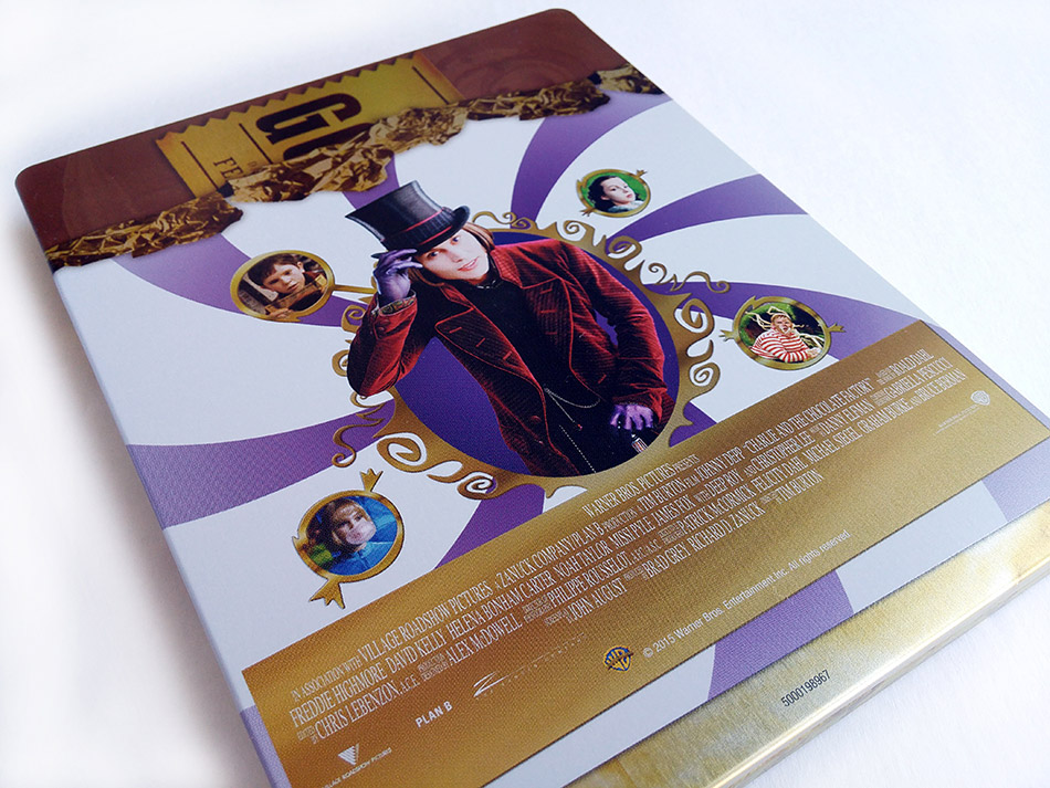 Fotografías del Steelbook de Charlie y la Fábrica de Chocolate en Blu-ray (FR) 9