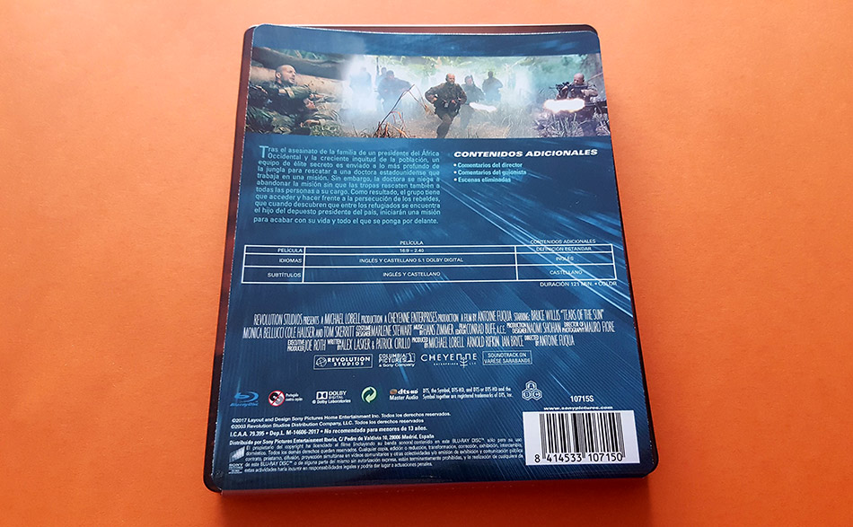 Fotografías del Steelbook de Lágrimas del Sol en Blu-ray 4