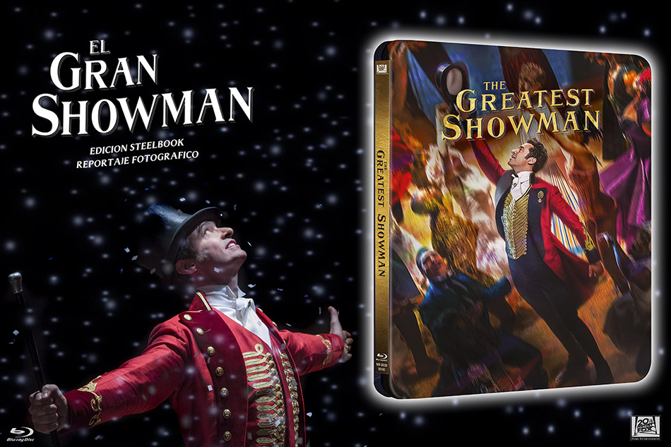 Fotografías del Steelbook de El Gran Showman en Blu-ray 1