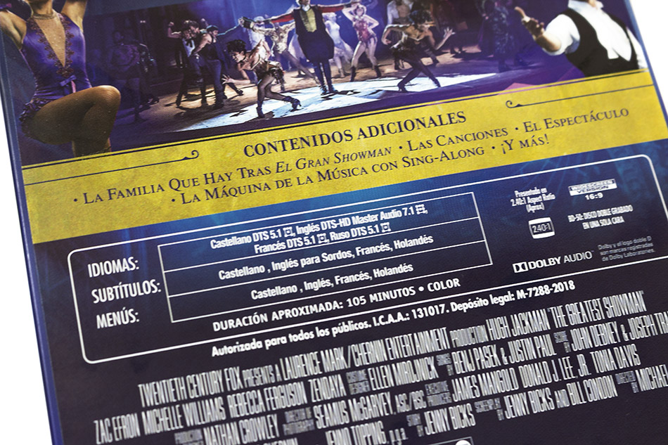 Fotografías del Steelbook de El Gran Showman en Blu-ray 7