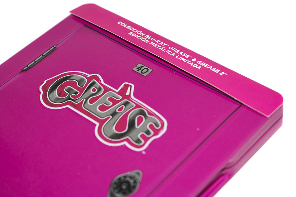 Fotografías del Steelbook con imanes de Grease 1 y 2 en Blu-ray 4