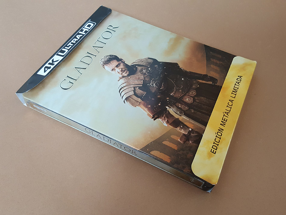 Fotografías del Steelbook de Gladiator en UHD 4K 3