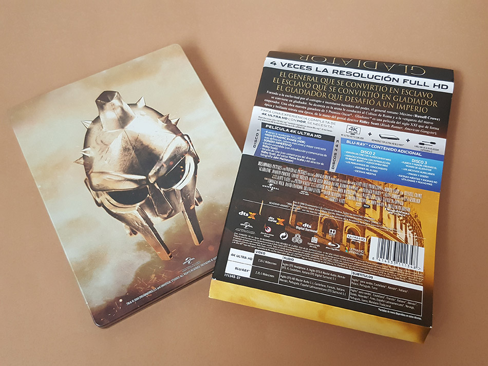 Fotografías del Steelbook de Gladiator en UHD 4K 7