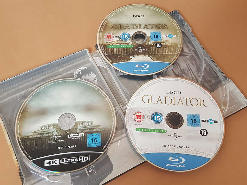 Fotografías del Steelbook de Gladiator en UHD 4K 19