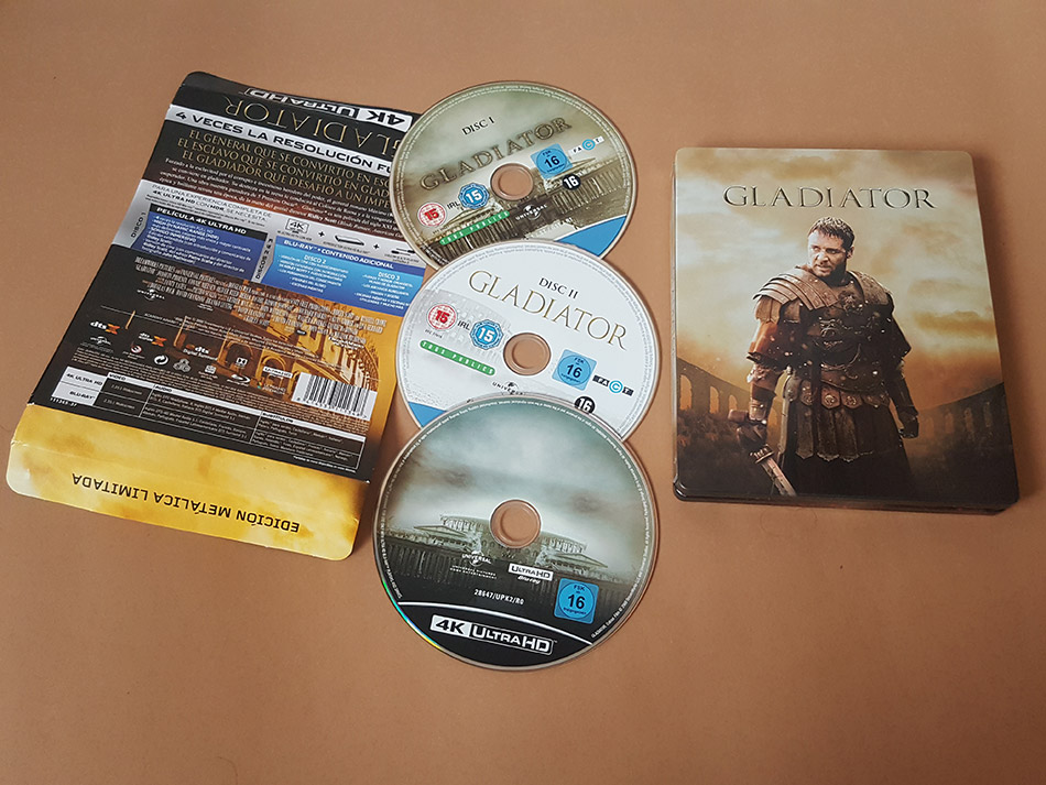 Fotografías del Steelbook de Gladiator en UHD 4K 23