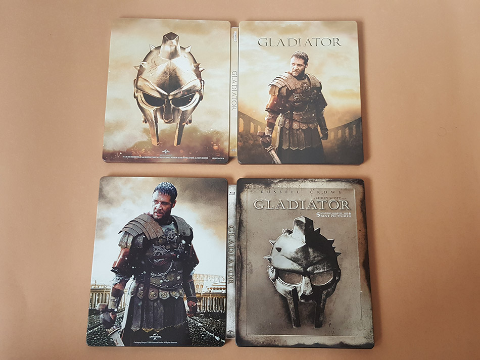 Fotografías del Steelbook de Gladiator en UHD 4K 24