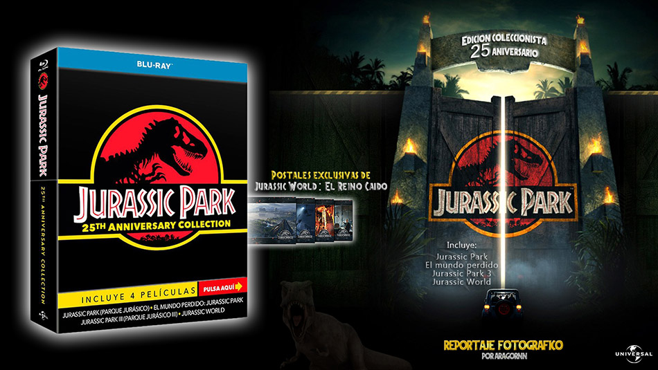 Fotografías de la ddición coleccionista de Jurassic Park 25º aniversario Blu-ray 1