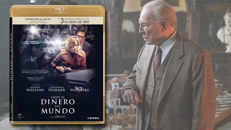 Diseño de la caja de Todo el Dinero del Mundo en Blu-ray