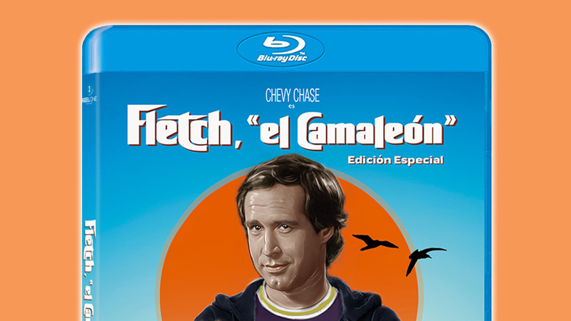 Anuncio oficial y diseño del Blu-ray de Fletch, "el Camaleón"