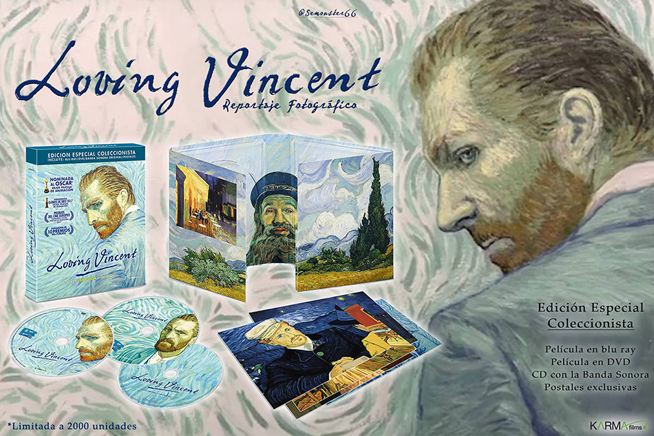 Fotografías de la edición coleccionistas de Loving Vincent en Blu-ray 1