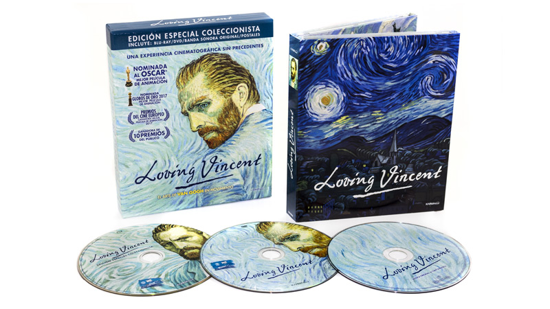 Fotografías de la edición coleccionista de Loving Vincent en Blu-ray