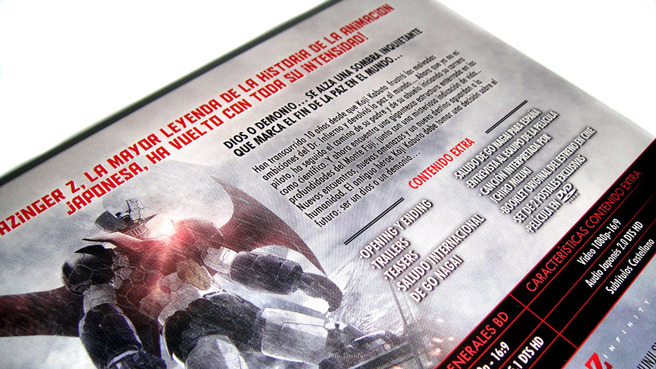 Fotografías de la edición coleccionista de Mazinger Z: Infinity en Blu-ray 5