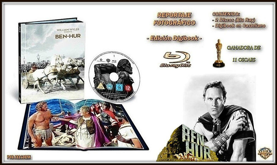 Fotografías del Digibook de Ben-Hur en Blu-ray 1