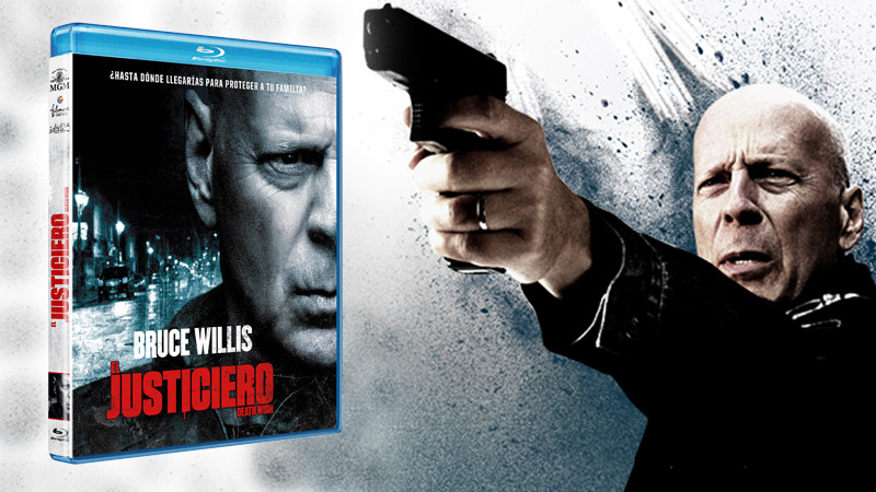 El Justiciero (Death Wish) en Blu-ray, protagonizada por Bruce Willis