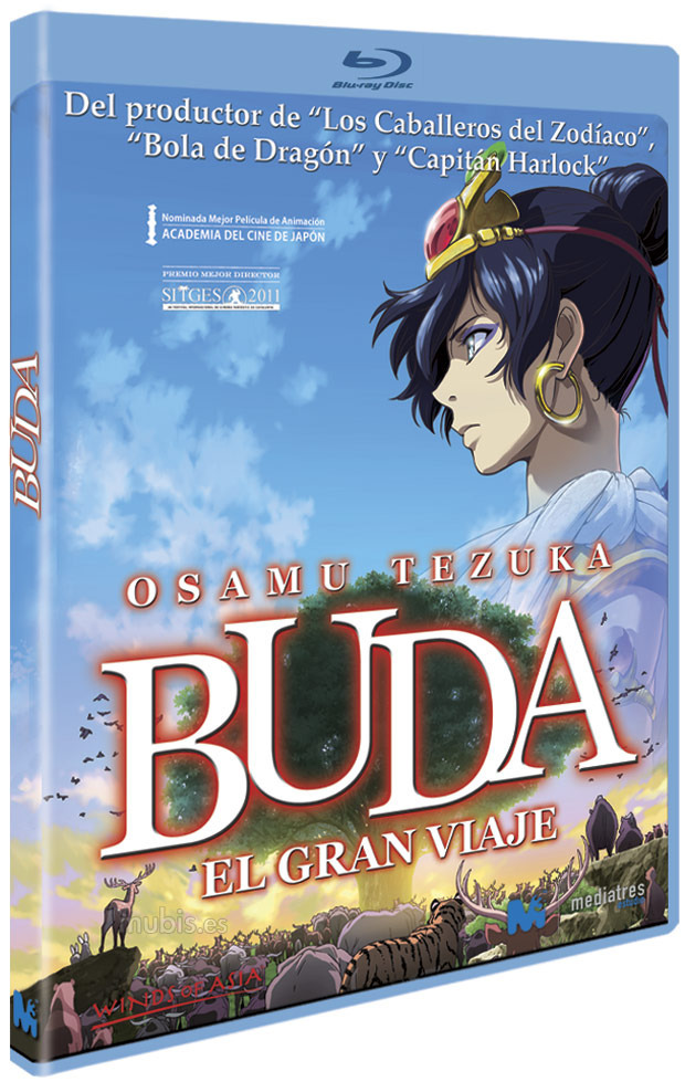 Buda: El Gran Viaje en Blu-ray, basada en el manga de Osamu Tezuka