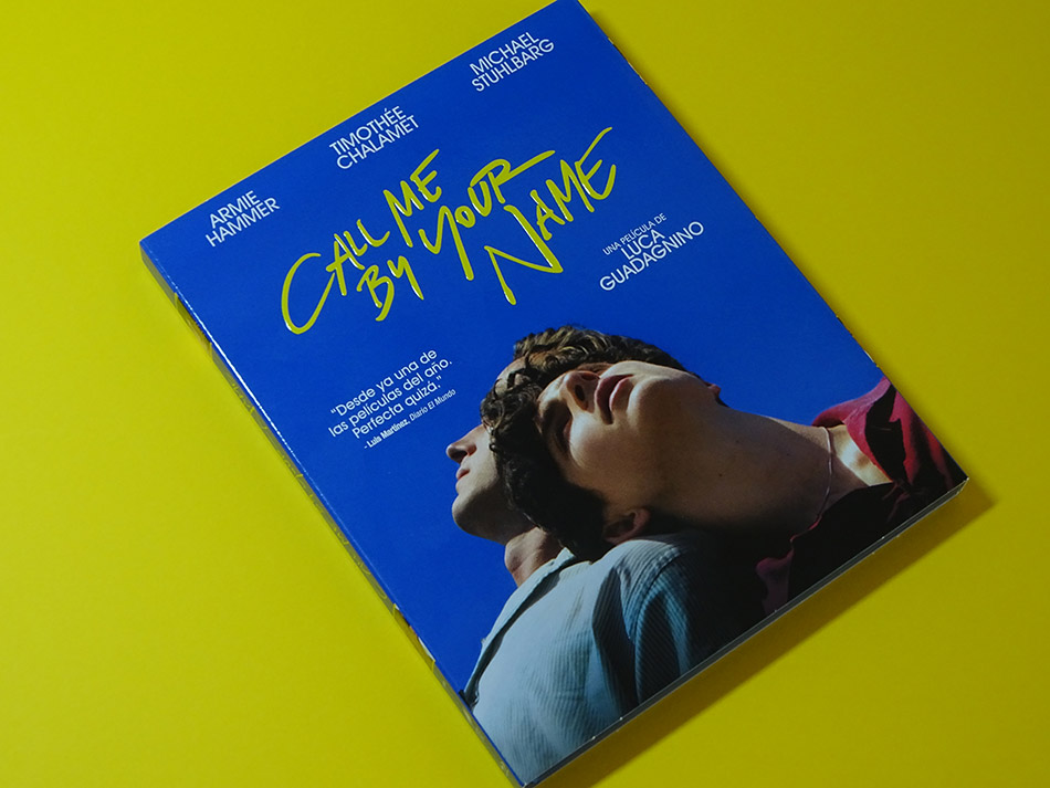 Fotografías de la edición exclusiva de Call Me by Your Name en Blu-ray