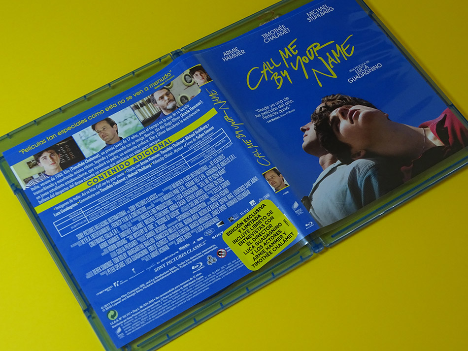Fotografías de la edición exclusiva de Call Me by Your Name en Blu-ray 9