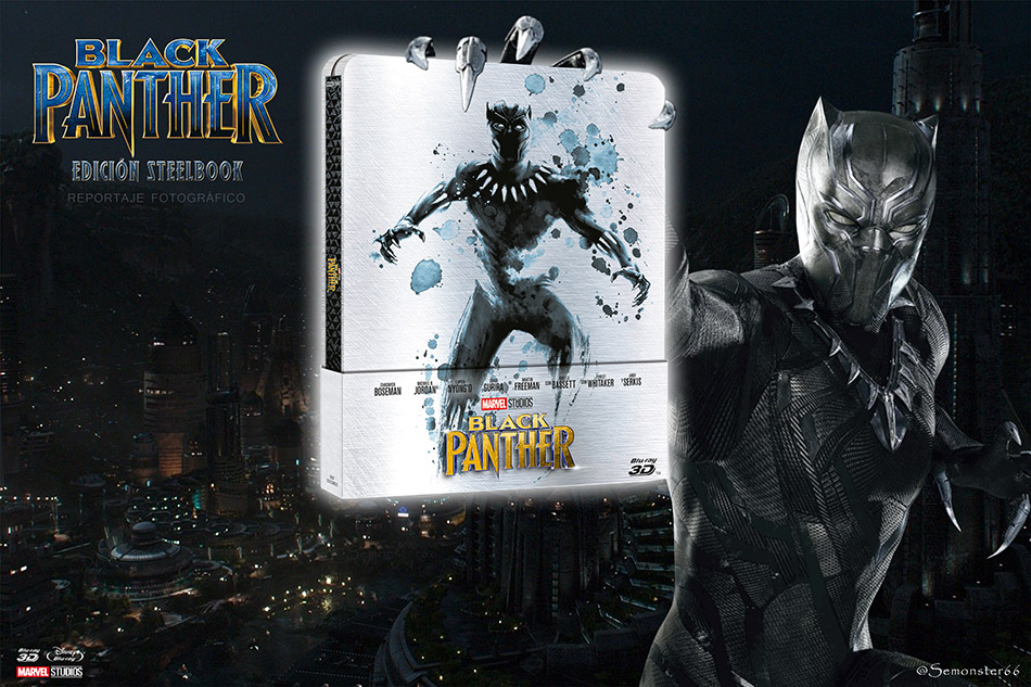 Fotografías del Steelbook de Black Panther en Blu-ray 3D y 2D 1
