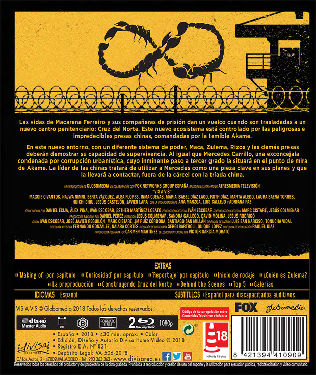 Carátula completa del Blu-ray de Vis a Vis - Tercera Temporada 3