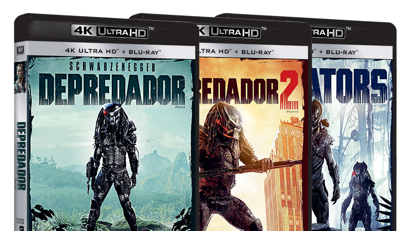 Las películas de Depredador en 4K y Steelbook con la trilogía en Blu-ray
