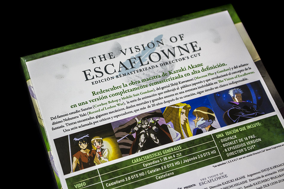Fotografías de la edición coleccionista de La Visión de Escaflowne en Blu-ray 8