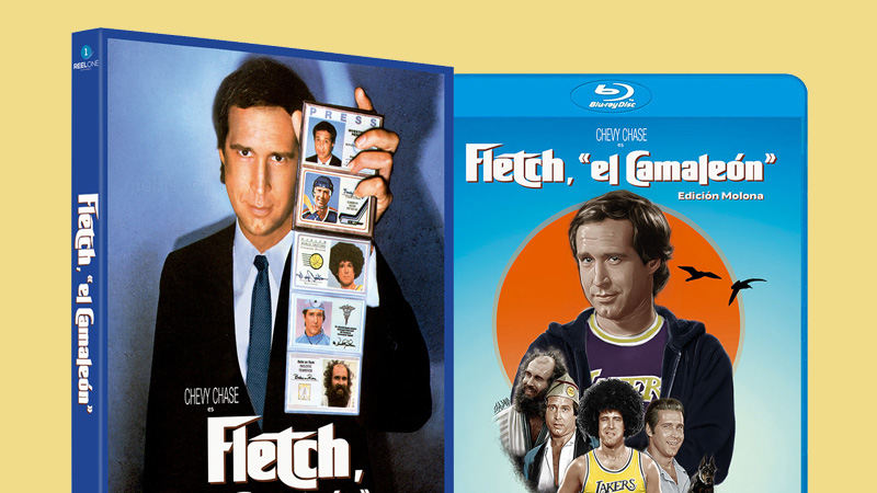 Diseño final del Blu-ray de Fletch, "el Camaleón"
