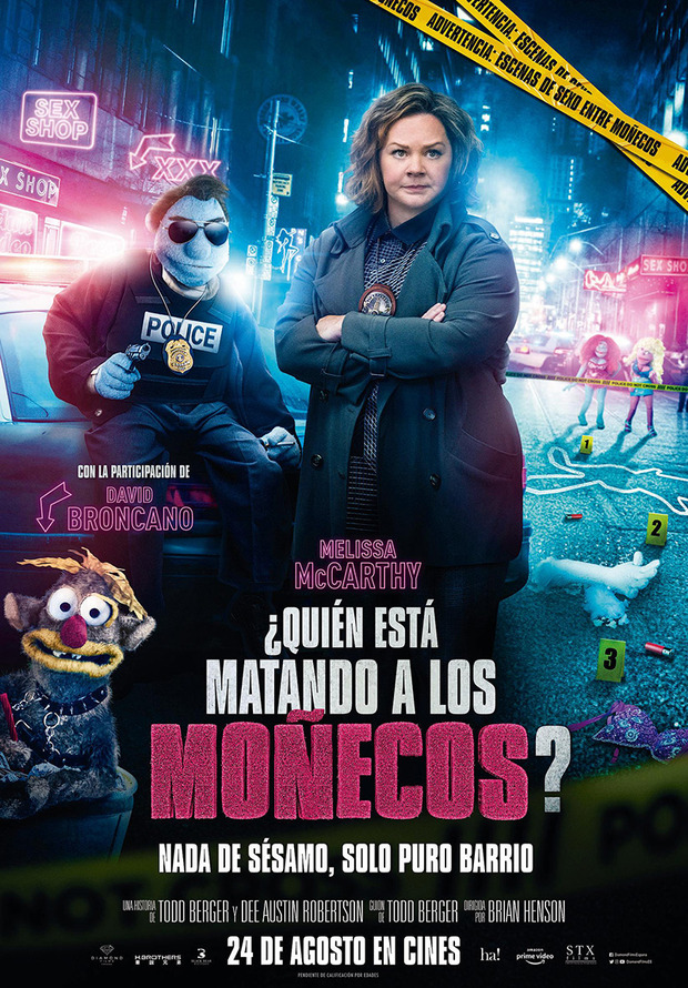 Póster final de ¿Quién está Matando a los Moñecos?