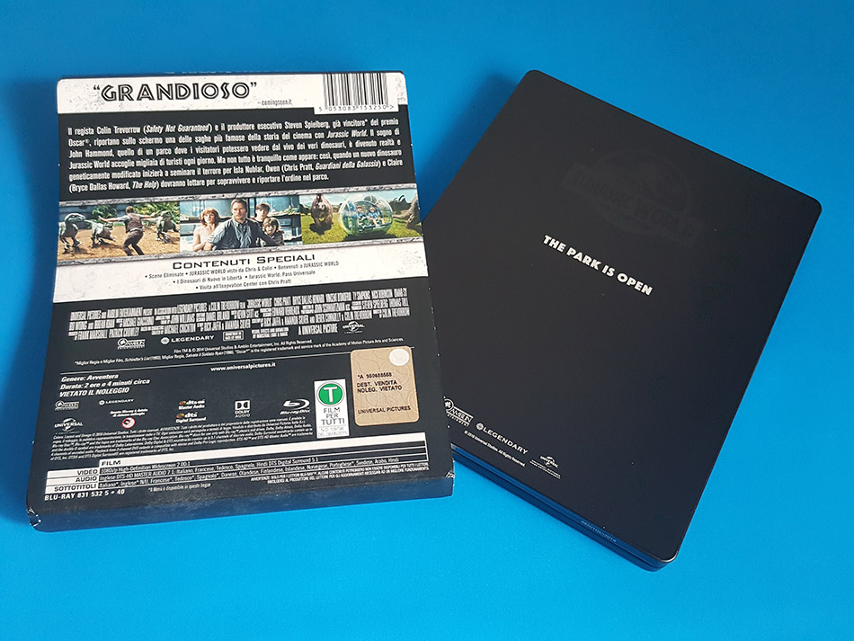 Fotografías del Steelbook de Jurassic World en Blu-ray (Italia) 7