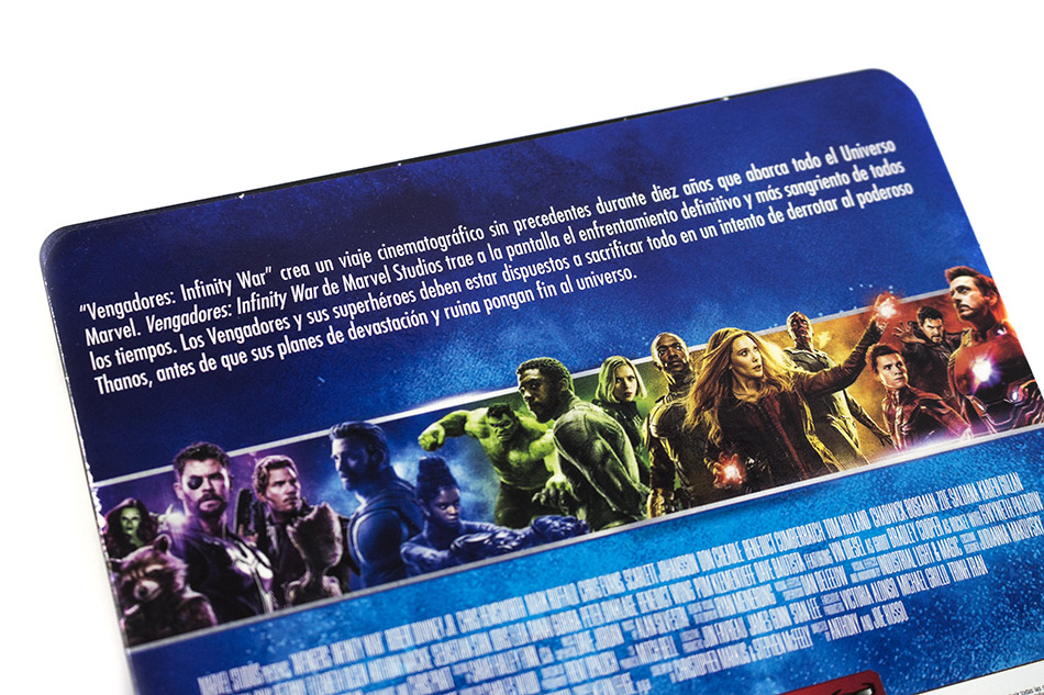 Fotografías del Steelbook de Vengadores: Infinity War en Blu-ray 3D y 2D 9