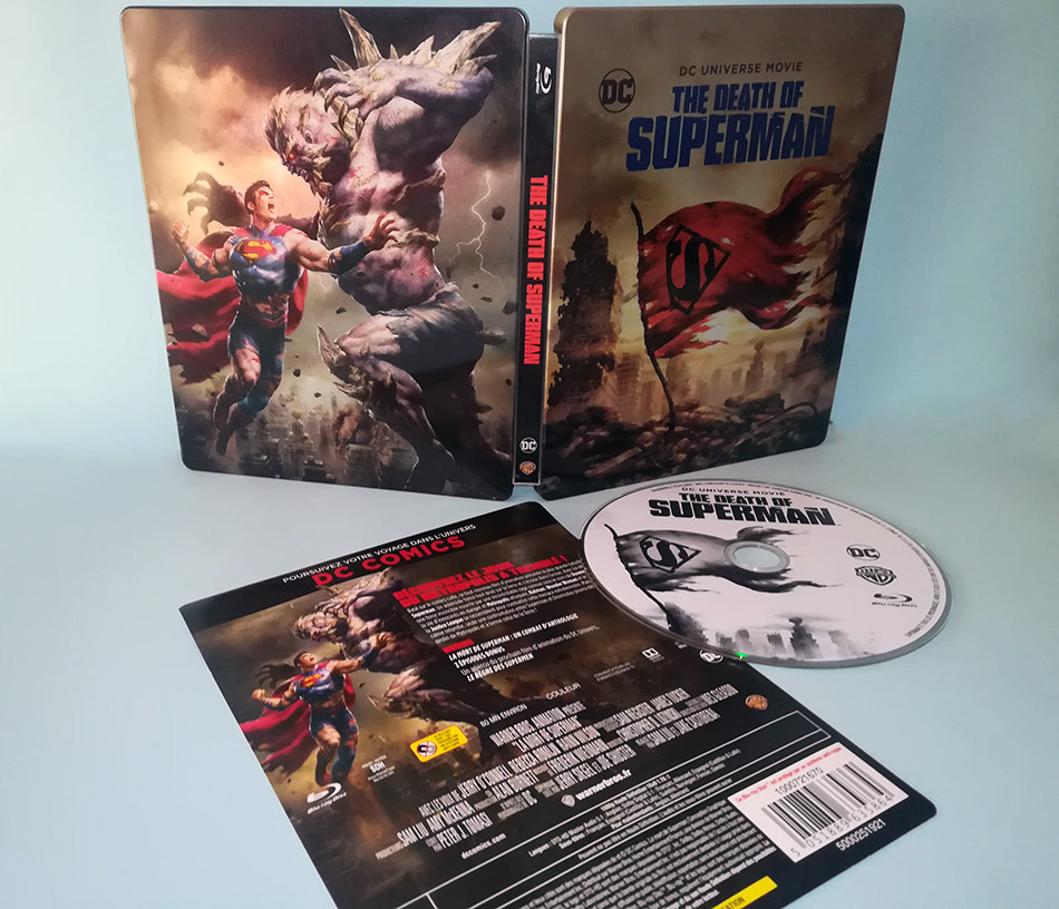 Fotografías del Steelbook de La Muerte de Superman en Blu-ray (Francia) 14