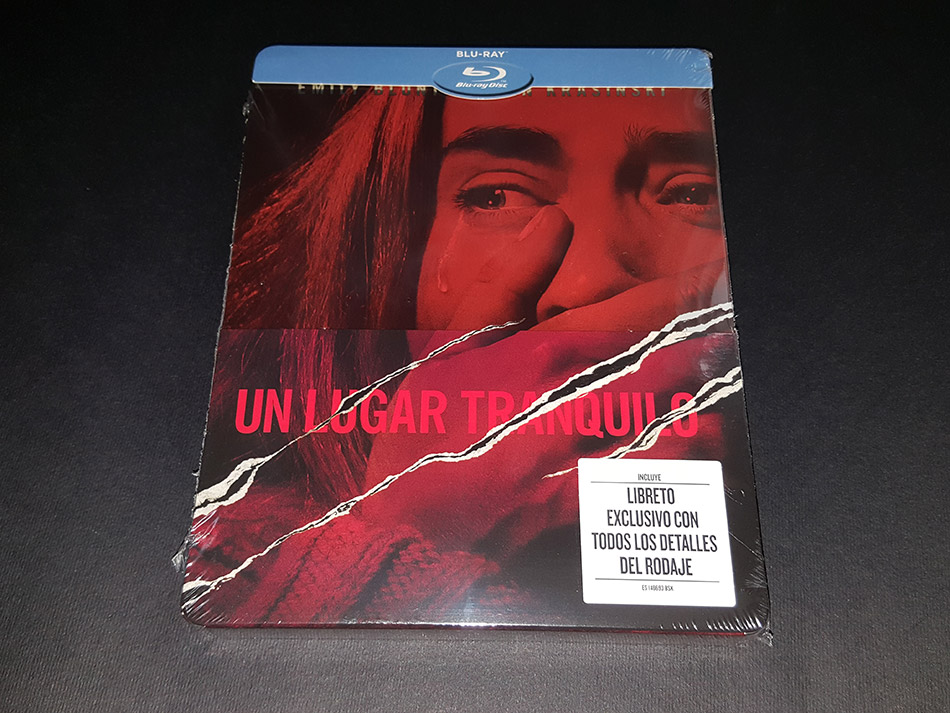 Fotografías del Steelbook con libreto de Un Lugar Tranquilo en Blu-ray 2