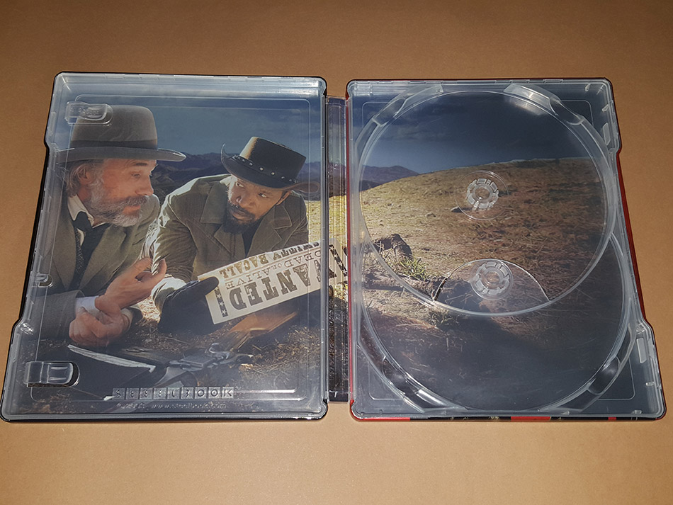 Fotografías del Steelbook de Django Desencadenado en Blu-ray con BSO 24