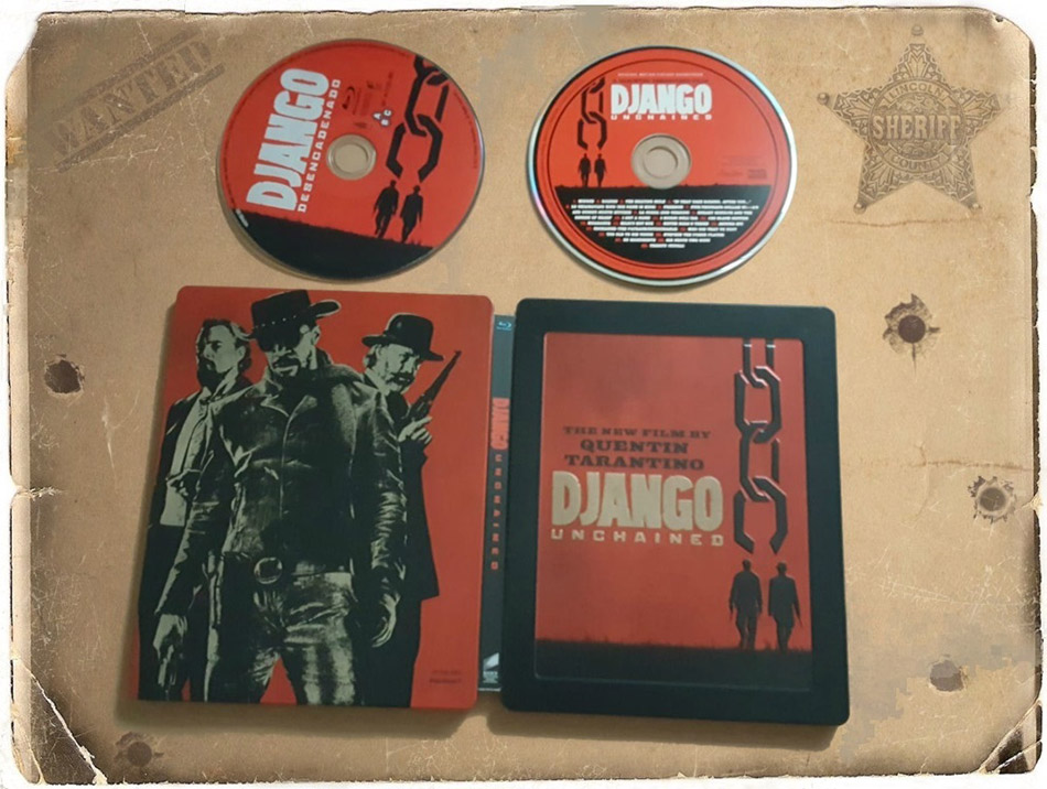 Fotografías del Steelbook de Django Desencadenado en Blu-ray con BSO 27