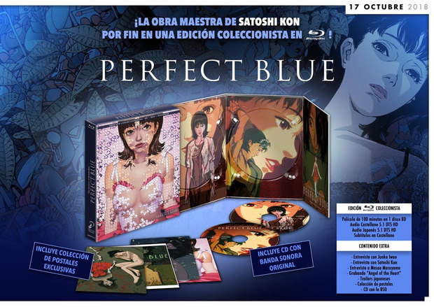 Perfect Blue de Satoshi Kon en edición coleccionista Blu-ray