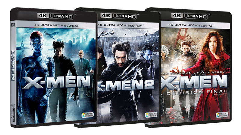 Carátulas de la trilogía original de X-Men en UHD 4K