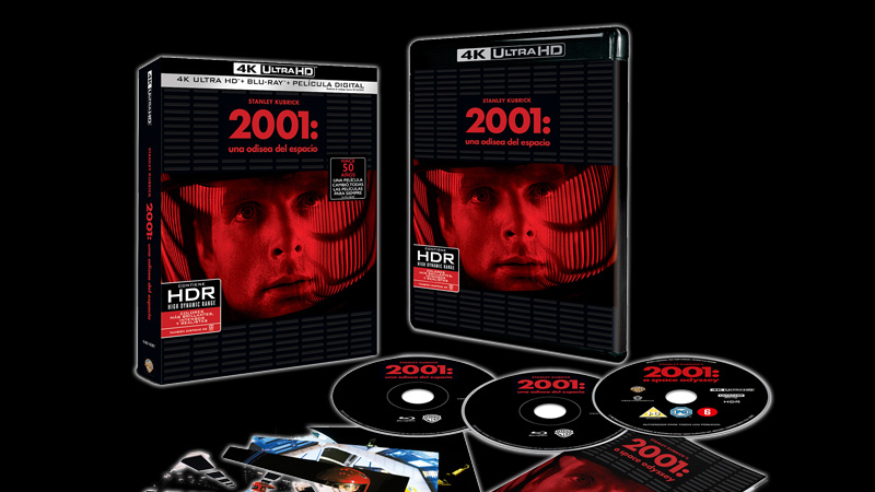 2001: Una Odisea del Espacio en 4K con libreto y postales
