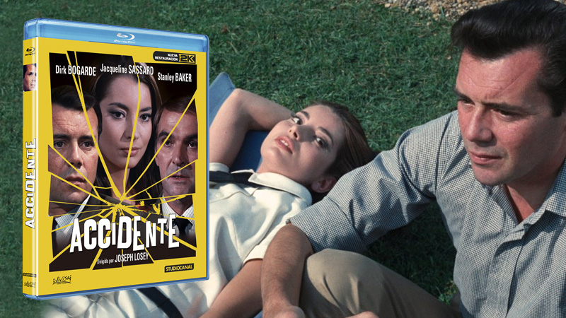Anuncio de la película Accidente en Blu-ray, dirigida por Joseph Losey
